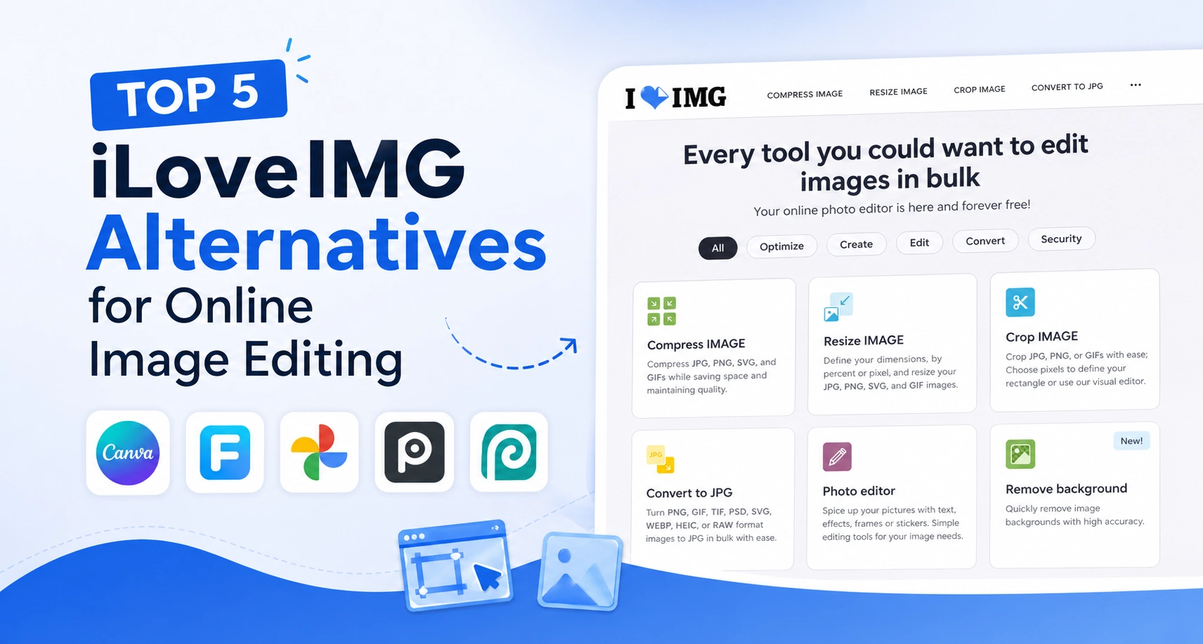 Comparison of iLoveIMG alternatives for online image editing