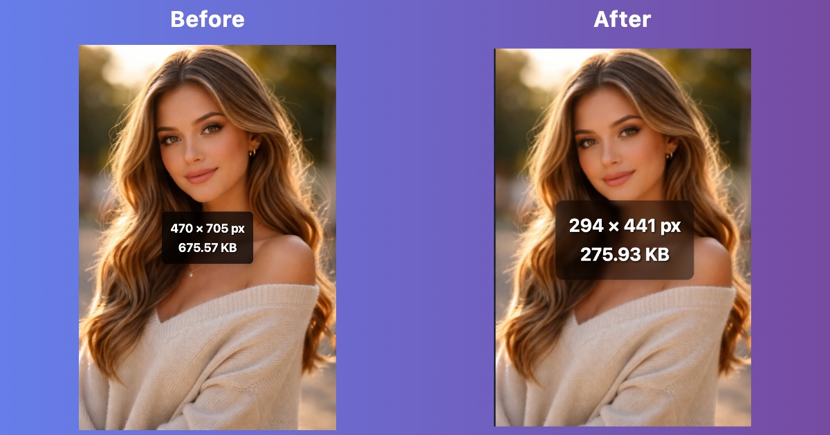 Image prepared for optimization and web delivery